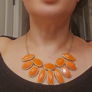 Vibrant Orange Necklace Set